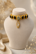 Midnight Onyx Crystal Choker Necklace