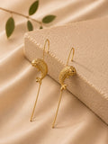 Golden Koi Threader Earcuff – Fish Motif Long Drop Ear Chain